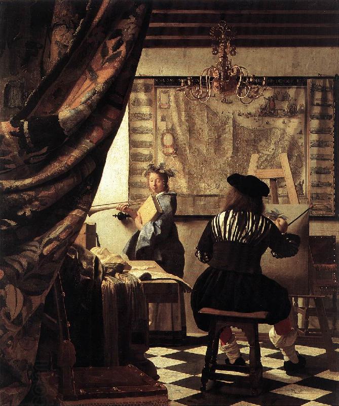 Jan Vermeer The Art of Painting China oil painting art